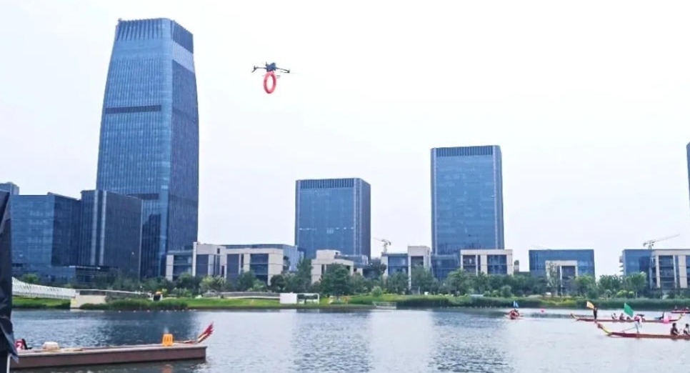 “空中骑手”来了!下沙火出圈的无人机配送,如今飞入江东片区
